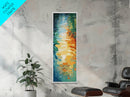 Water Reflections, Abstract Painting, Ocean Inspired Art, Blue and Green Wall Art, Nautical Decor, Minimalist Art, Canvas Print