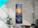 Ocean Wave, Coastal Wall Art, Seascape Painting, Surf Wall Art,Extra Wide Art, Bedroom Art, Framed Canvas Print