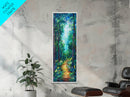 Forest Path Painting, Landscape Painting, Green Wall Art, Pine Tree Art, Above Sofa Art, Framed Canvas Print, Bedroom Art