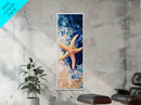 Starfish on Beach, coastal decor, nautical painting, beach house wall art, coastal cowgirl wall art, framed canvas print