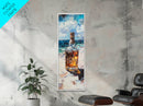 Whiskey Bottle, Espresso Martini Wall Art, Cocktail Art, Moody Art, Rustic Art, Gift Idea for Him, Framed Canvas Print, Bar Wall Art