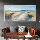 Marsh Painting, Coastal Landscape Art, Nautical Wall Art, Rustic Art, Framed Canvas Print, Extra Wide Art, Nature Inspired Artwork
