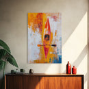 Kayak Painting, Nautical Wall Art, Coastal Cowgirl Wall Art, Rustic Decor, Abstract Boat Art, Ocean Painting, Canvas Print