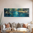 Tranquil Pond Reflection Canvas Print Serene Nature Wall Art Peaceful Landscape Home Decor Office Bedroom Gift