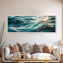 Ocean Wave Painting Deep Blue Water Photography Wall Art Serene Minimalist Coastal Artwork Relaxing Beach Decor
