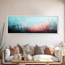 Dreamy Floral Poppy Field Canvas Print, Boho Wall Art, Nature Botanical Decor, Feminine Aesthetic Painting, Bedroom Wall Art