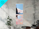 Tranquil Beach Scene, Coastal Canvas Print, Landscape Art, Sunset Decor, Serene Wall Art, Living Room Artwork, Beach Aesthetic