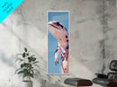 Frog Portrait, Whimsical Animal Art, Nature Wall Decor, Modern Minimalist Illustration, Playful Aesthetic, Kids Room Art, Canvas Print