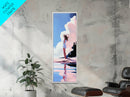 Beach Sunset, Coastal Art, Abstract Seascape, Modern Ocean, Canvas Print, Minimalist Art, Living Room Wall Art, Nautical Decor