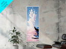 Ocean Wave, Water Splash, Framed Canvas Print, Abstract Coastal Art, Beach House Decor, Modern Minimalist, Tranquil Wall Art