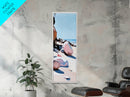 Sunset Glow, Blush Toned Art, Tranquil Nature Painting, Abstract Landscape, Peaceful Wall Art, Warm Aesthetic, Living Room Canvas Print