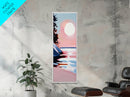Sunset Beach, Ocean Landscape Painting, Warm Coastal Colors, Abstract Water Reflection, Modern Art, Canvas Print, Living Room Wall Art