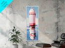 Nautical Buoy, Coastal Wall Art, Minimalist Nautical Art, Beach House Decor, Ocean Art, Living Room Painting, Framed Canvas Print