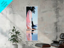 Ocean Cliff, Coastal Wall Art, Nautical Decor, Seascape Painting, Minimalist Beach Art, Serene Home Decor, Framed Canvas Print