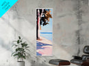 Serene Ocean, Pastel Beach, Coastal Landscape, Canvas Print, Minimalist Art, Living Room Art, Tranquil Seascape, Sunset Painting, Soft Colors