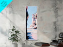 Rock Formations, Scenic Wall Art, Nature Canvas Print, Coastal Aesthetic, Modern Art, Earthy Tones, Landscape Painting, Zen Decor