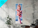 Vibrant Floral, Botanical Art, Abstract Painting, Framed Canvas Print, Bright Home Decor, Nature Inspired, Office Wall Art, Spring Art