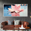 Autumn Leaf, Nature Reflection, Fall Inspired Art, Framed Canvas Print, Cozy Seasonal Wall Decor, Warm Toned Home Aesthetic
