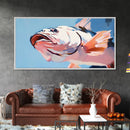 Pink Fish, Ocean Art, Coastal Aesthetic, Nautical Wall Art, Beach House Decor, Sea Life Painting, Living Room Wall Art, Canvas Print