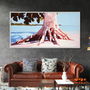 Coastal Tree Roots, Tropical Beach Art, Seaside Nature Print, Boho Coastal Decor, Nautical Wall Art, Living Room Canvas Print