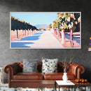 Vineyard Path, Rustic Landscape Print, Dining Room Wall Art, Framed Canvas Print, Nature Painting, Farmhouse Decor, Autumn Art