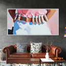 Western Style, Pink Cowboy, Modern Americana, Rustic Art, Boho Aesthetic, Home Office Wall Art, Western Decor, Framed Canvas Print