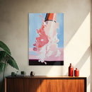 Cosmic Blast, Space Art, Sci-Fi Painting, Framed Canvas Print, Futuristic Wall Art, Modern Home Decor, Space Exploration Artwork