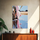 Marsh Reflection, Nature Wall Art, Serene Landscape, Boho Home Decor, Tranquil Aesthetic, Living Room Art, Canvas Print, Water Painting