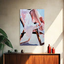 Relaxing Moment, Summer Vibes, Elegant Legs, Canvas Print, Feminine Art, Minimalist Aesthetic, Bedroom Wall Art, Chic Modern Decor