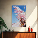 Windblown Grass, Beach Prairie Art, Coastal Breeze Print, Framed Canvas Print, Neutral Minimalist Decor, Modern Nature Wall Art