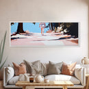 Forest Walk, Serene Nature, Outdoor Adventure, Framed Canvas Print, Minimalist Wall Art, Tranquil Landscape, Cozy Home Aesthetic