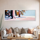 Trees, Sand, Nature, Canvas Print, Coastal Wall Art, Minimalist Landscape, Beach House Decor, Tranquil Artwork, Living Room or Hallway Art
