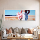 Golden Fields, Rustic Nature Art, Country Landscape Painting, Warm Toned Framed Canvas Print, Living Room Wall Decor, Autumn Artwork