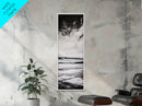 Monochrome Seascape, Minimalist Ocean Art, Black White Canvas Print, Coastal Home Decor, Large Wall Art, Beach Painting, Modern Artwork