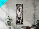 Loon and Birch, Woodland Wildlife Art, Black and White Bird Print, Canvas Print, Rustic Cabin Decor, Nature Inspired Wall Art