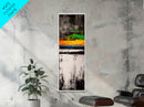Colorful Sunset, Abstract Seascape, Modern Wall Art, Bold Landscape Painting, Framed Canvas Print, Living Room Decor, Statement Art