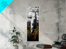 Whale Breach, Black and White Art, Ocean Wildlife, Nautical Decor, Framed Canvas Print, Coastal Home Art, Marine Life Wall Art