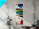 Sailboat Bay, Coastal Wall Art, Nautical Decor, Framed Canvas Print, Ocean Scene, Beach House Decor, Living Room Artwork