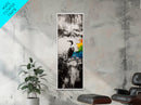 Majestic Bird, Black and White Art, Coastal Wildlife, Framed Canvas Print, Modern Decor, Ocean Inspired, Living Room Artwork