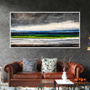 Ocean Wave, Green Waters, Seascape, Canvas Print, Coastal Wall Art, Nautical Decor, Beach House Art, Large Ocean Painting