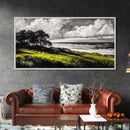 Coastal Landscape, Ocean View, Sunset Wall Art, Seaside Decor, Modern Seascape, Framed Canvas Print, Living Room Wall Art, Beach Painting