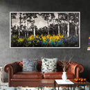 Forest Meadow, Wildflower Wall Art, Nature Canvas Print, Botanical Artwork, Rustic Home Decor, Fall Landscape, Living Room Wall Art