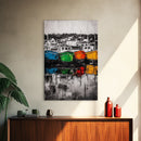 Fishing Boats, Nautical Decor, Coastal Wall Art, Harbor Painting, Framed Canvas Print, Rustic Art, Beach House Wall Art, Living Room Decor