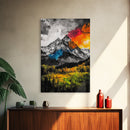 Abstract Ocean, Blue Waves, Coastal Art, Canvas Print, Beach Wall Decor, Modern Seascape, Minimalist Painting, Living Room Art