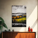Rolling Hills, Fall Landscape, Scenic Wall Art, Canvas Print, Autumn Colors, Farmhouse Style, Rustic Decor, Warm Tones, Nature Inspired