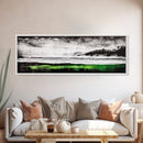 Stormy Beach, Coastal Landscape, Black and White, Canvas Print, Large Wall Art, Modern Home Decor, Bedroom Wall Art, Minimalist Aesthetic