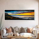 Mountain Sunset, Colorful Landscape, Framed Canvas Print, Nature Wall Art, Home Office Decor, Living Room Wall Art, Scenic View Painting