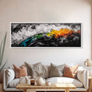 Abstract Earth, Bold Color Wall Art, Framed Canvas Print, Modern Home Decor, Living Room Wall Art, Unique Abstract Painting, Statement Art