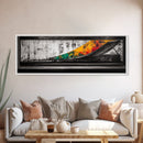 Industrial Ramp, Urban Minimalist, Canvas Print, Monochrome Wall Art, Modern Home Decor, Office Artwork, Geometric Abstract, Grayscale Painting