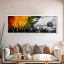 Abstract, Coastal, Windswept, Beach, Canvas Print, Autumn Wall Art, Living Room Decor, Bold Colors, Modern Art, Large Wall Art